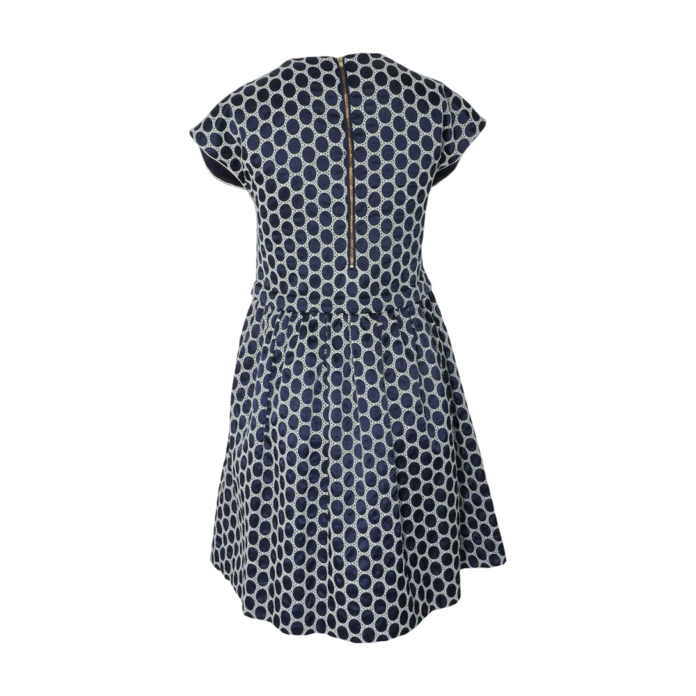 Navy Polka Dot Mini Dress - Image 2