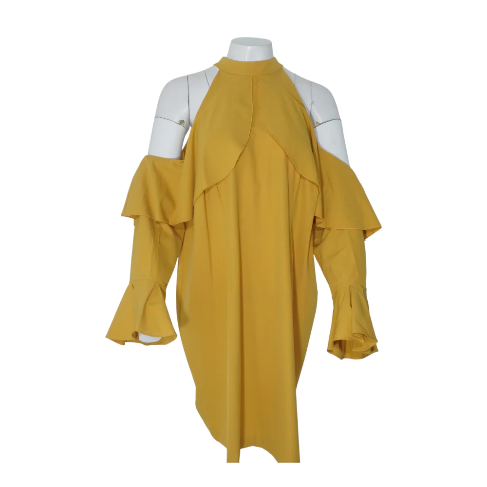 Mustard Plus Midi Dress