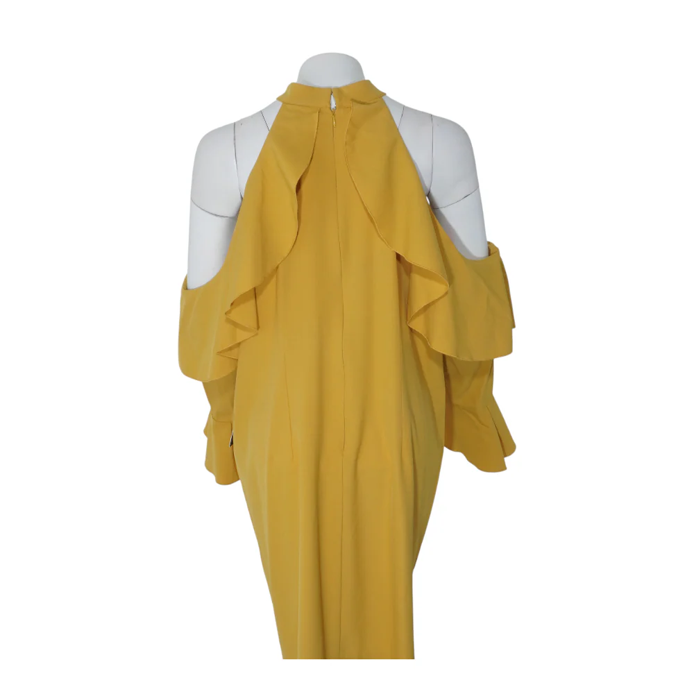Mustard Plus Midi Dress - Image 2