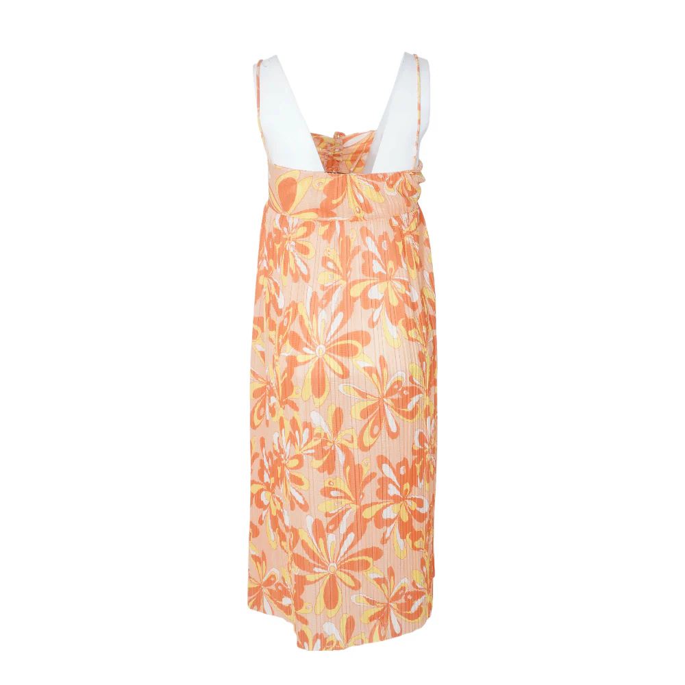 Pink Floral Midi Dress - Image 2