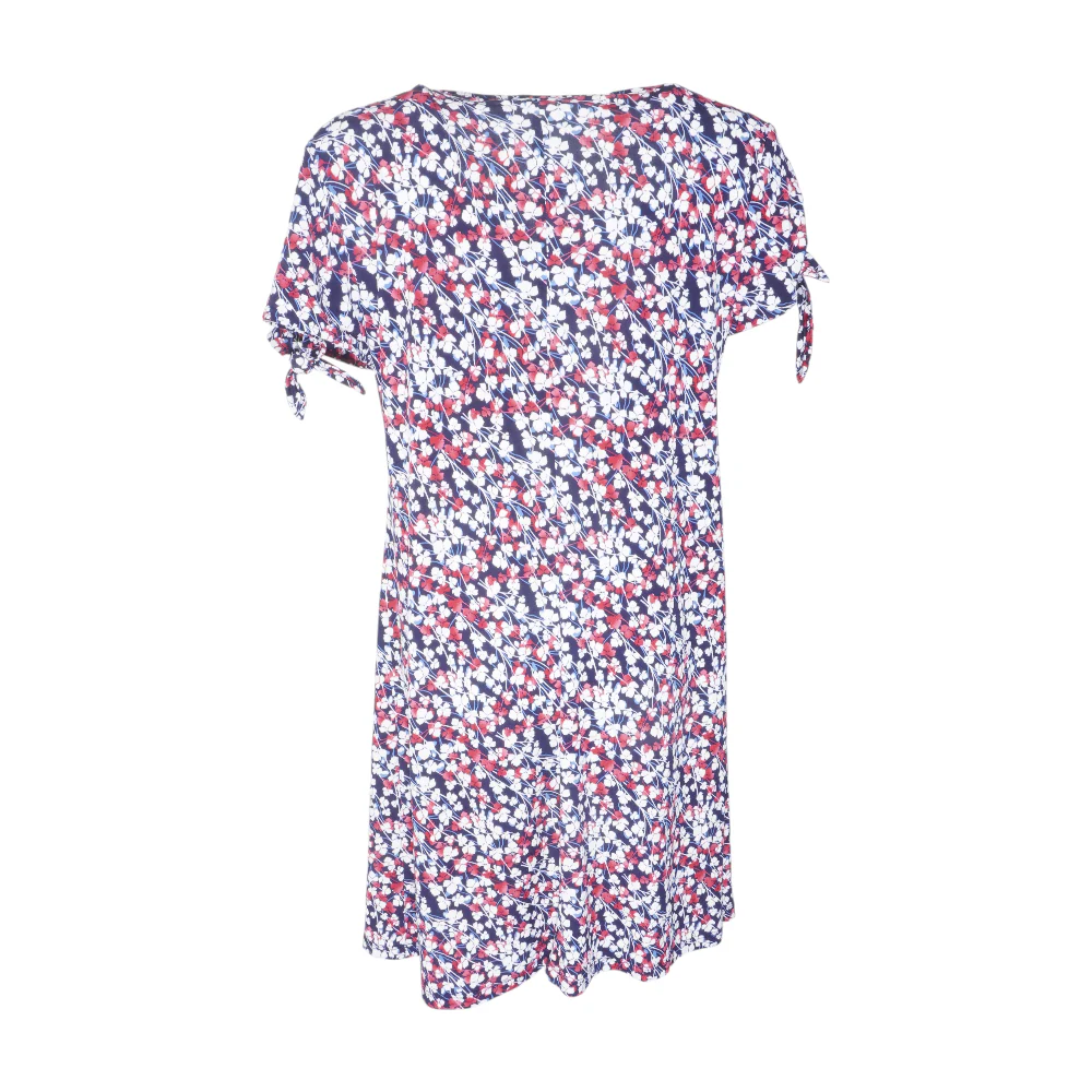 Navy Floral Midi Dress - Image 2