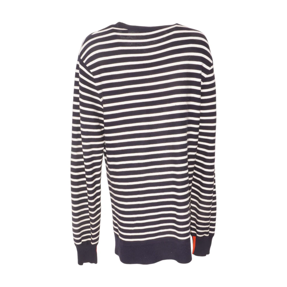 Navy Striped Midi Dress - Image 2