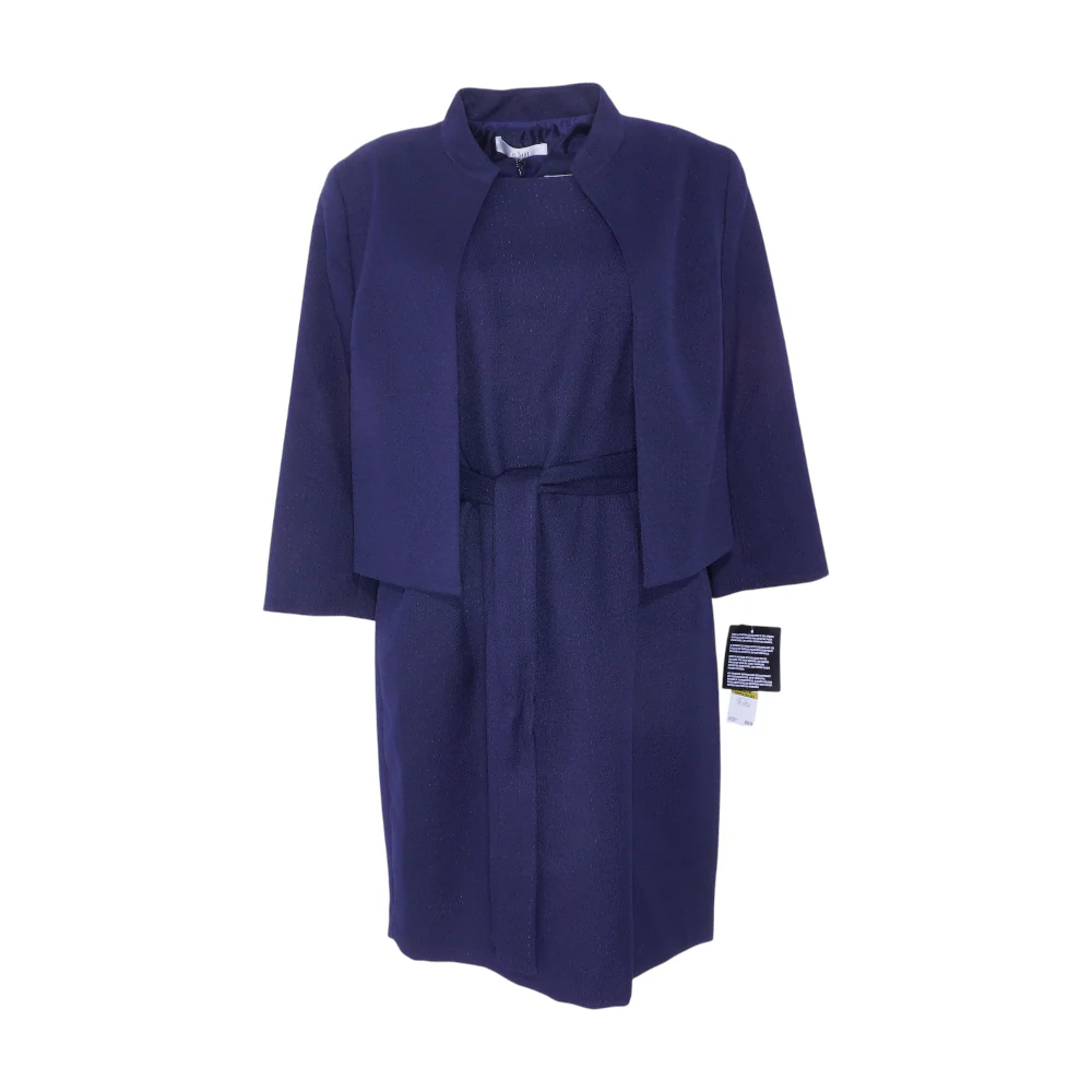 Navy Petite Midi Dress