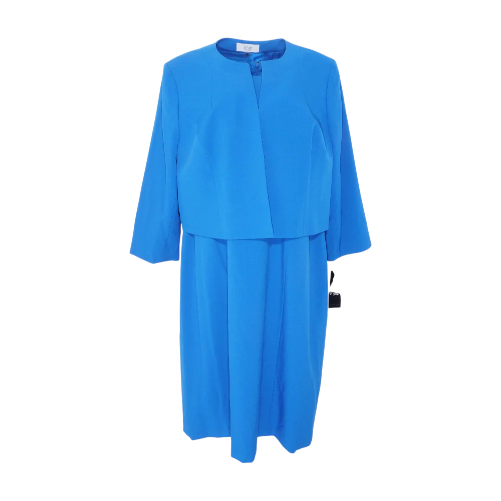 Blue Plus Midi Dress - Image 3