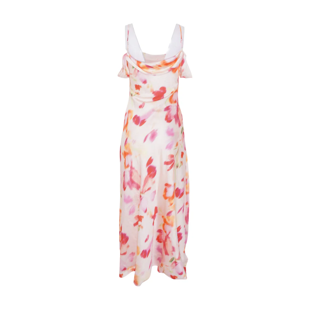 Pink Print Maxi Dress - Image 2