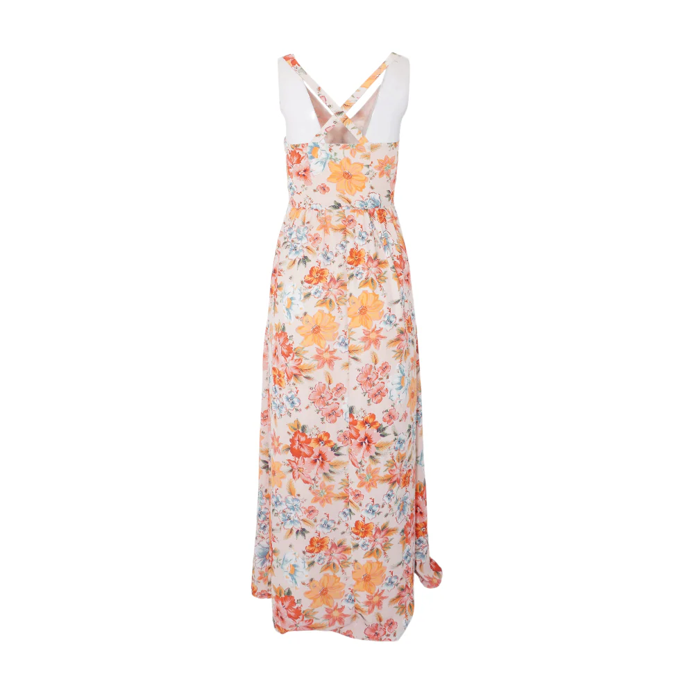 Pink Floral Maxi Dress - Image 2