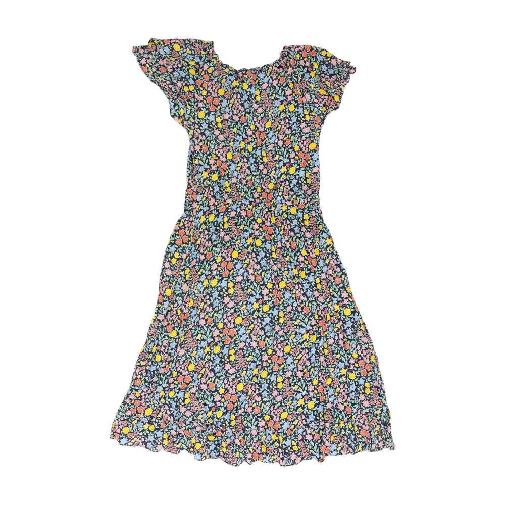Navy Floral Midi Dress - Image 2