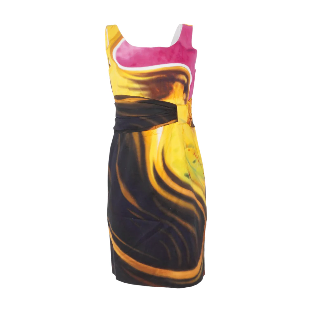 Multi Print Midi Dress