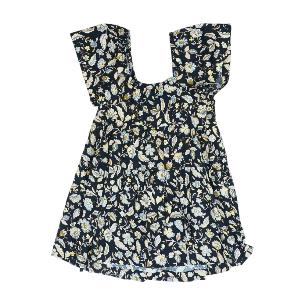 Black Floral Mini Dress - Image 2
