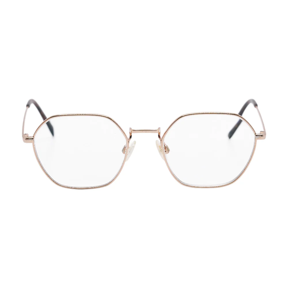 Gold Keiko M Geometric Prescription Eyewear - Image 2