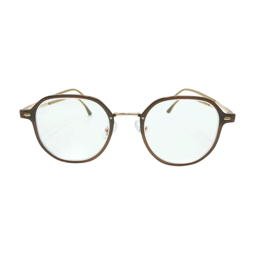 Brown 21029 Round Prescription Eyewear - Image 2