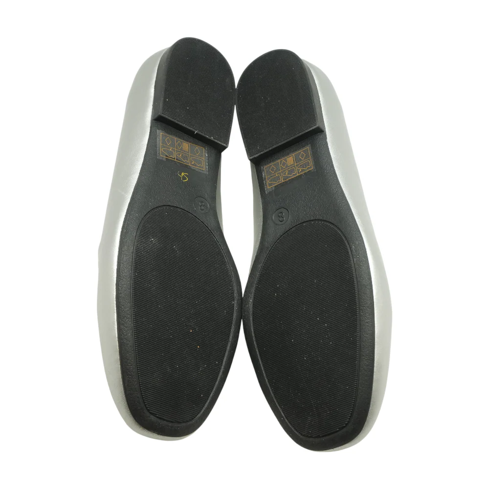Silver Slip-On Flats - Image 3