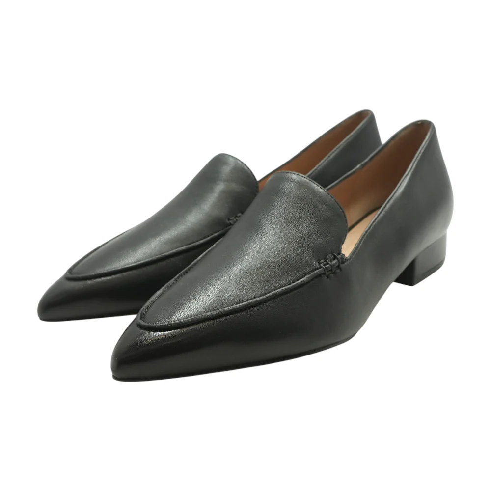 Black Slip-On Flats