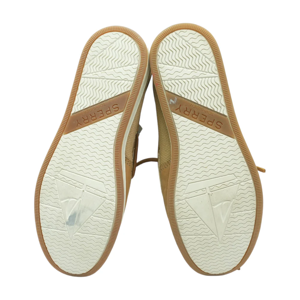 Tan Lace-Up Flats - Image 3