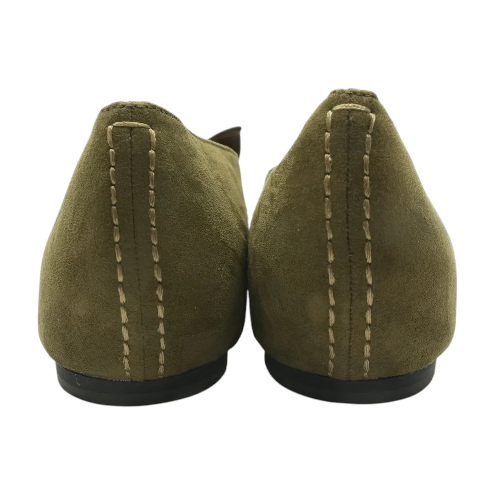 Olive Slip-On Flats - Image 2