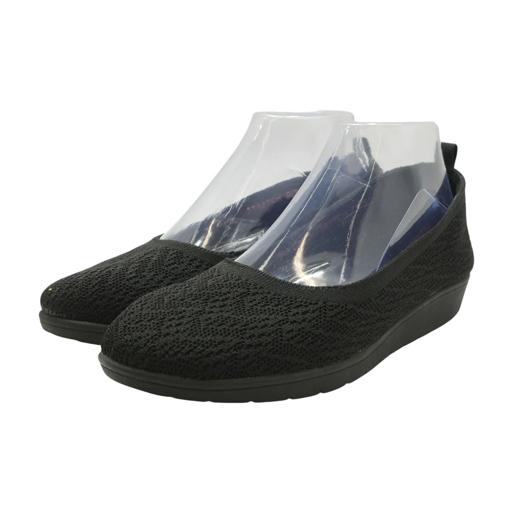 Black Slip-On Flats