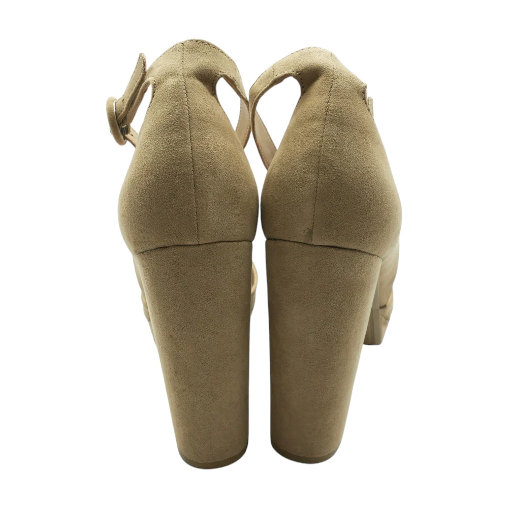 Beige Block Heels - Image 2