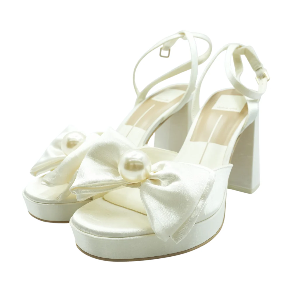 Ivory Block Heels