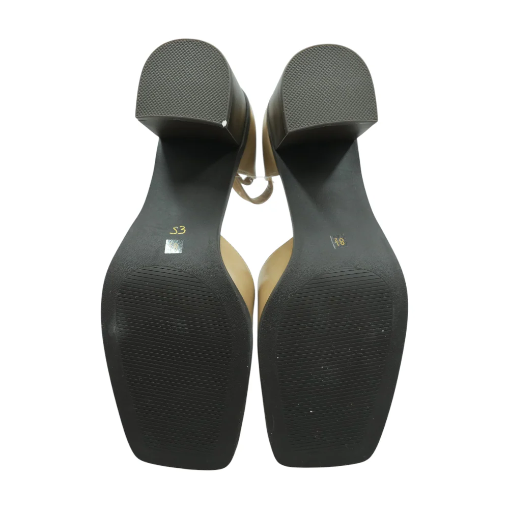 Beige Block Heels - Image 3
