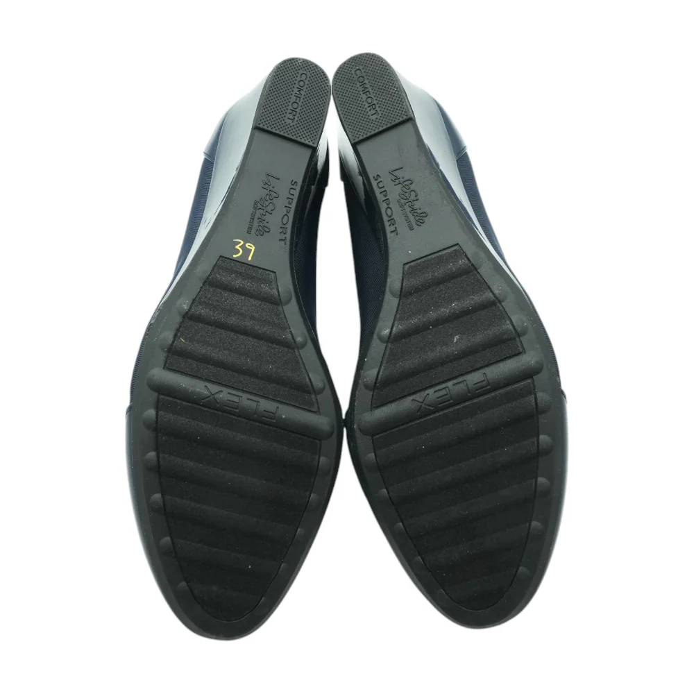 Navy Wedge Heels - Image 3