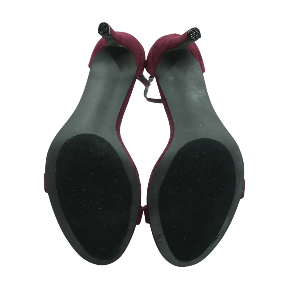 Burgundy Stiletto Heels - Image 3