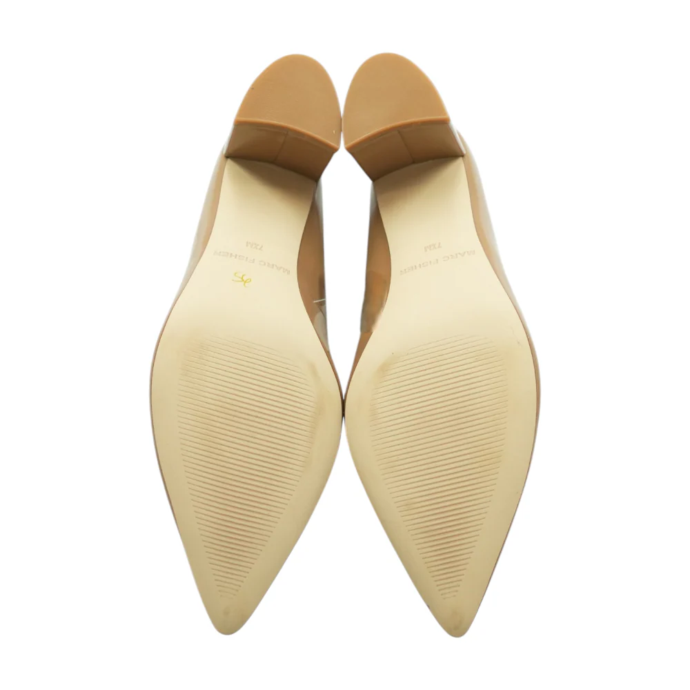 Nude Block Heels - Image 3