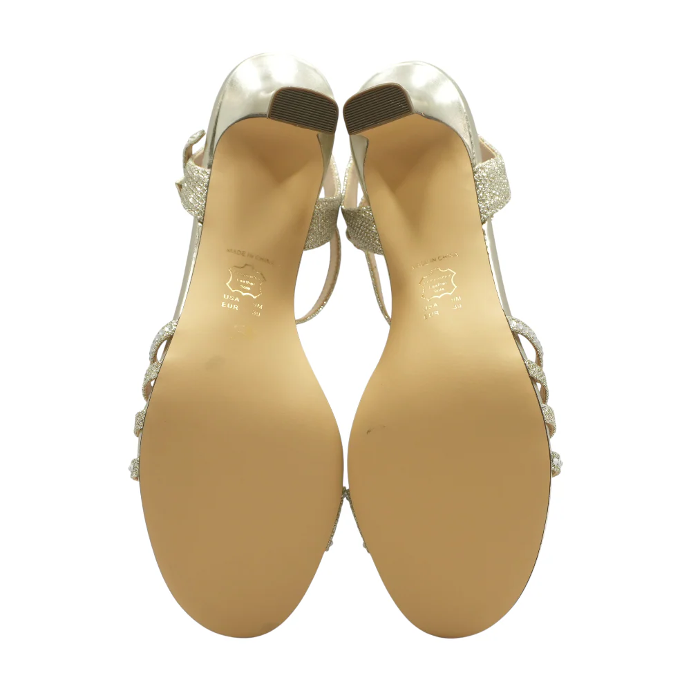 Gold Block Heels - Image 3