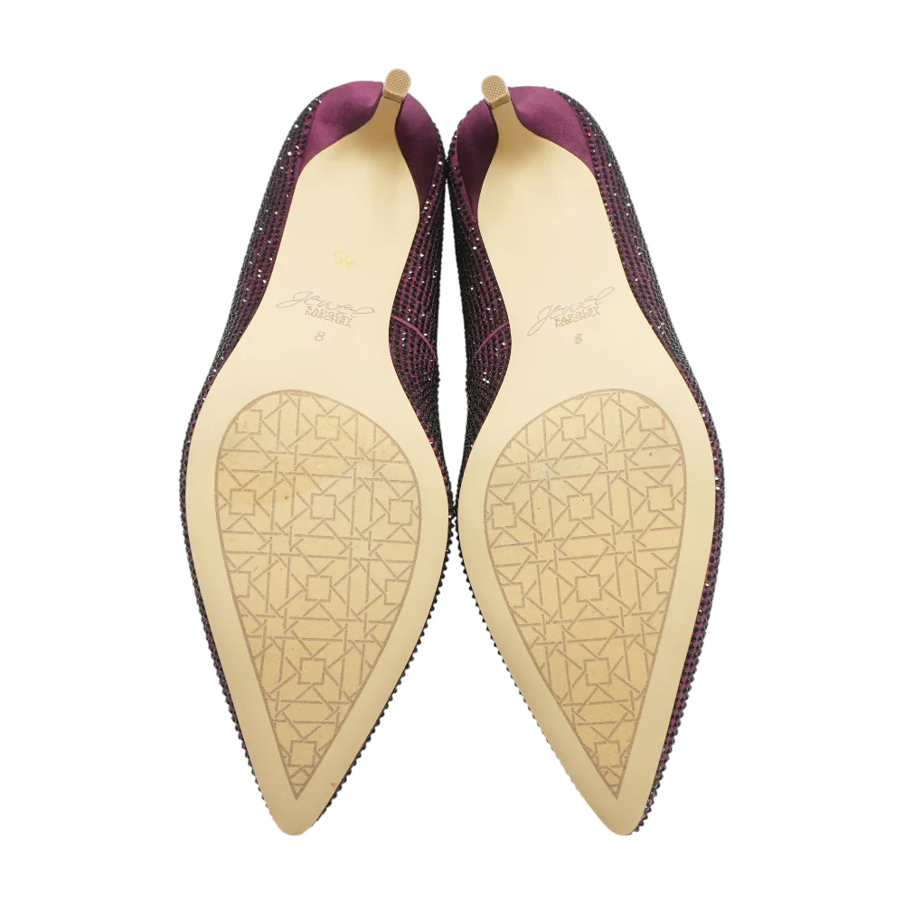 Burgundy Pump Heels - Image 3