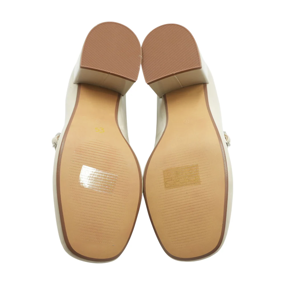 Beige Block Heels - Image 3