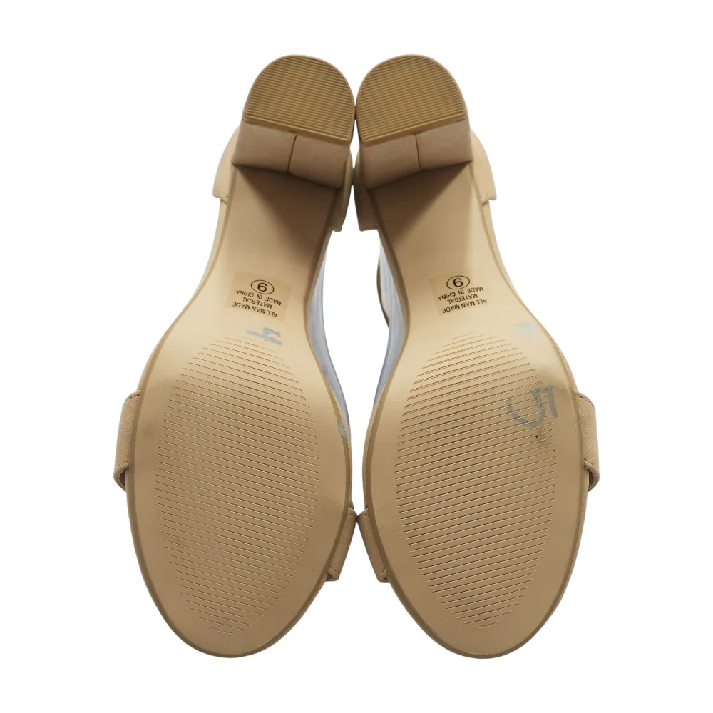 Beige Block Heels - Image 3
