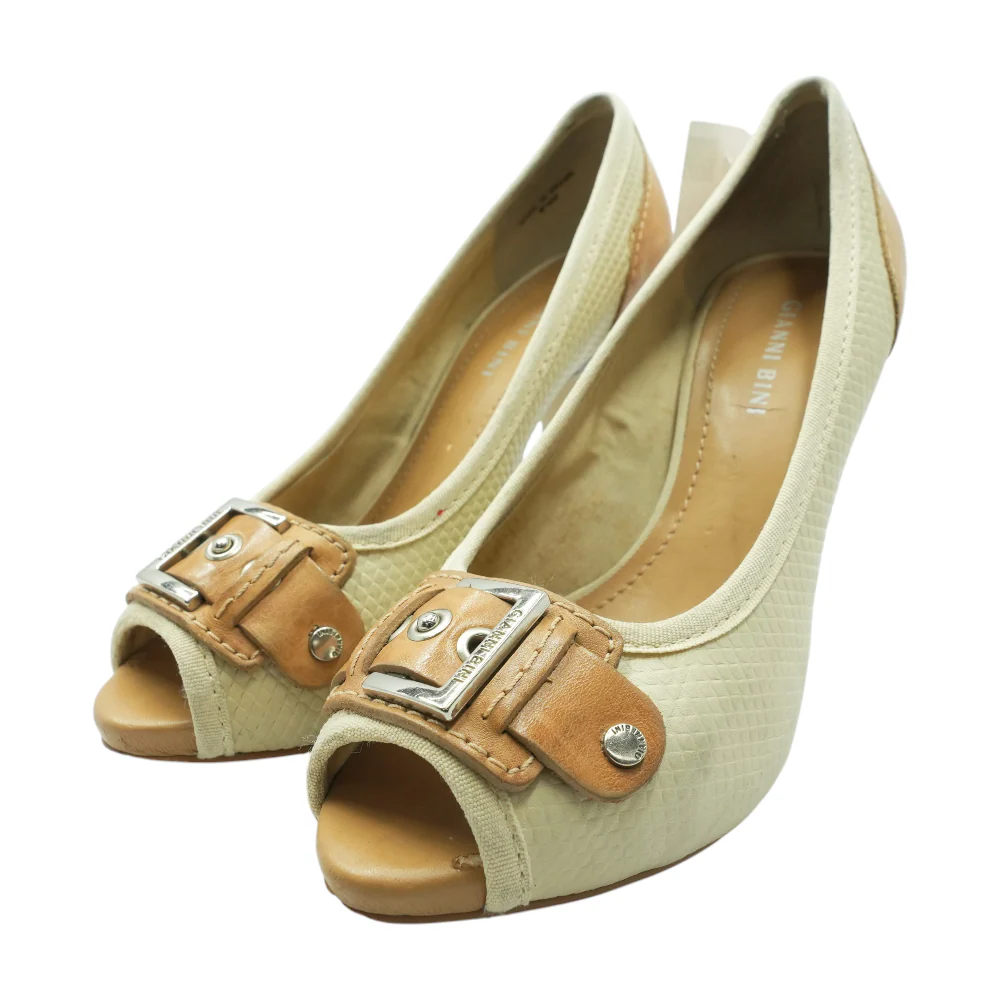Cream Pump Heels