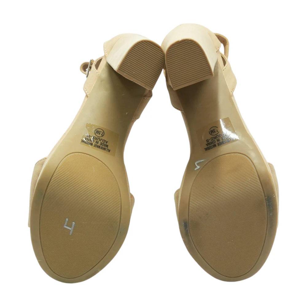 Nude Block Heels - Image 3