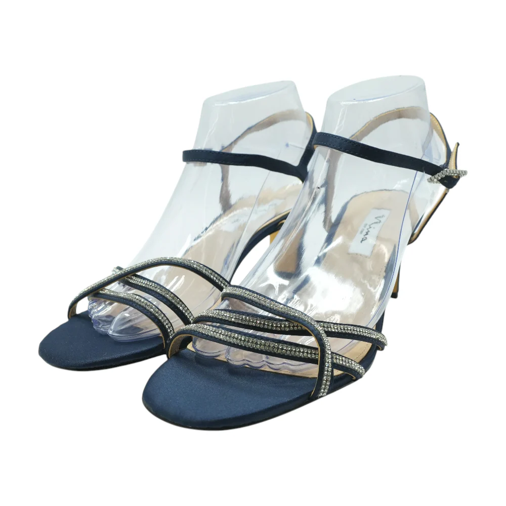 Navy Block Heels