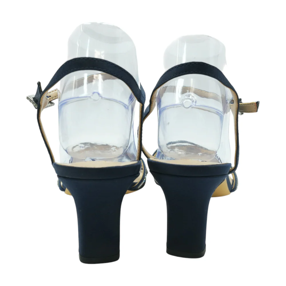 Navy Block Heels - Image 2