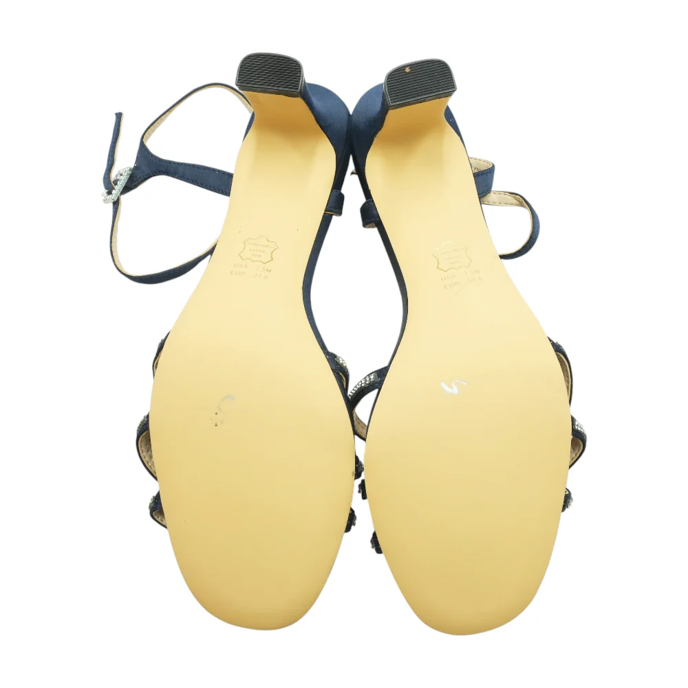 Navy Block Heels - Image 3