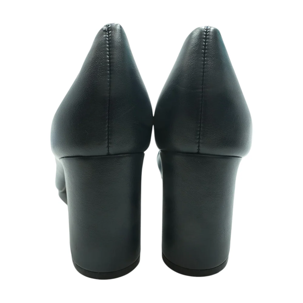 Navy Block Heels - Image 2