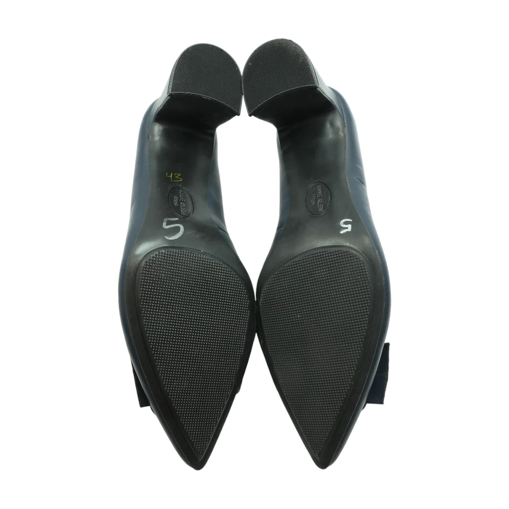 Navy Block Heels - Image 3
