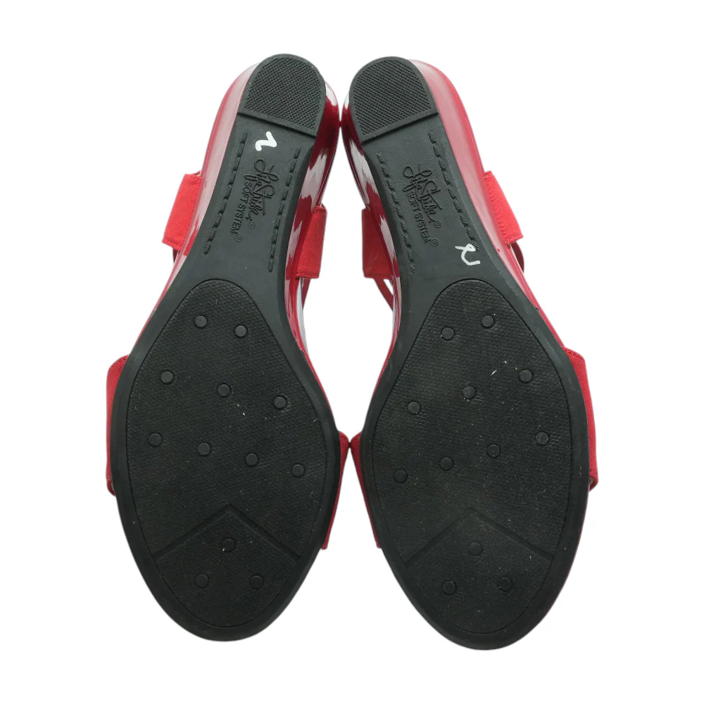 Red Wedge Heels - Image 3