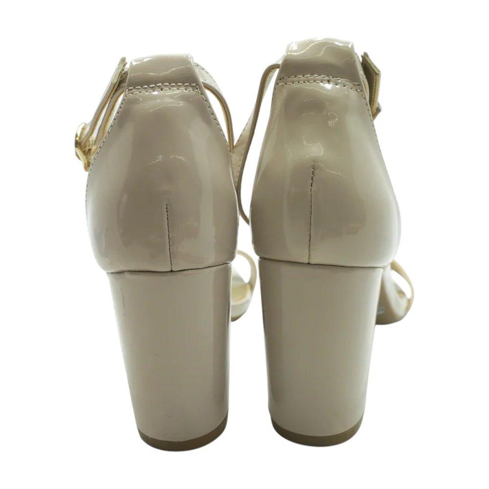 Beige Block Heels - Image 2
