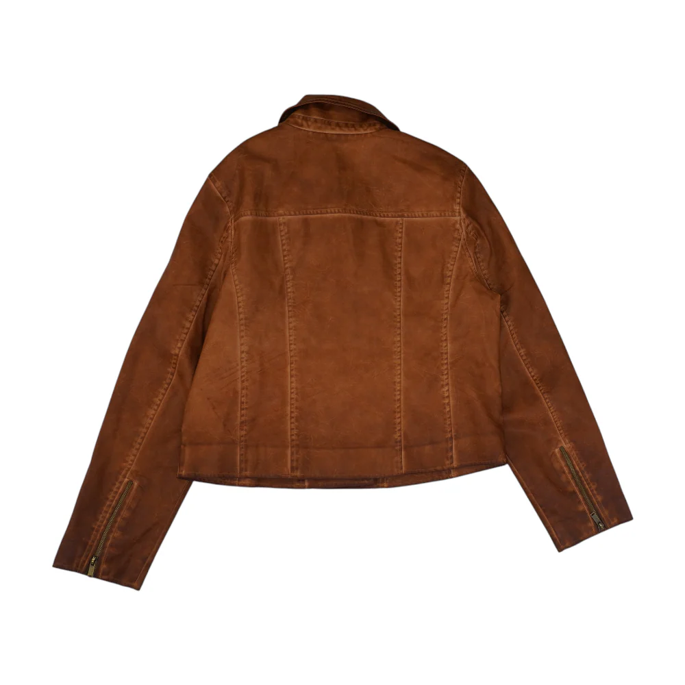 Brown Solid Jacket - Image 2