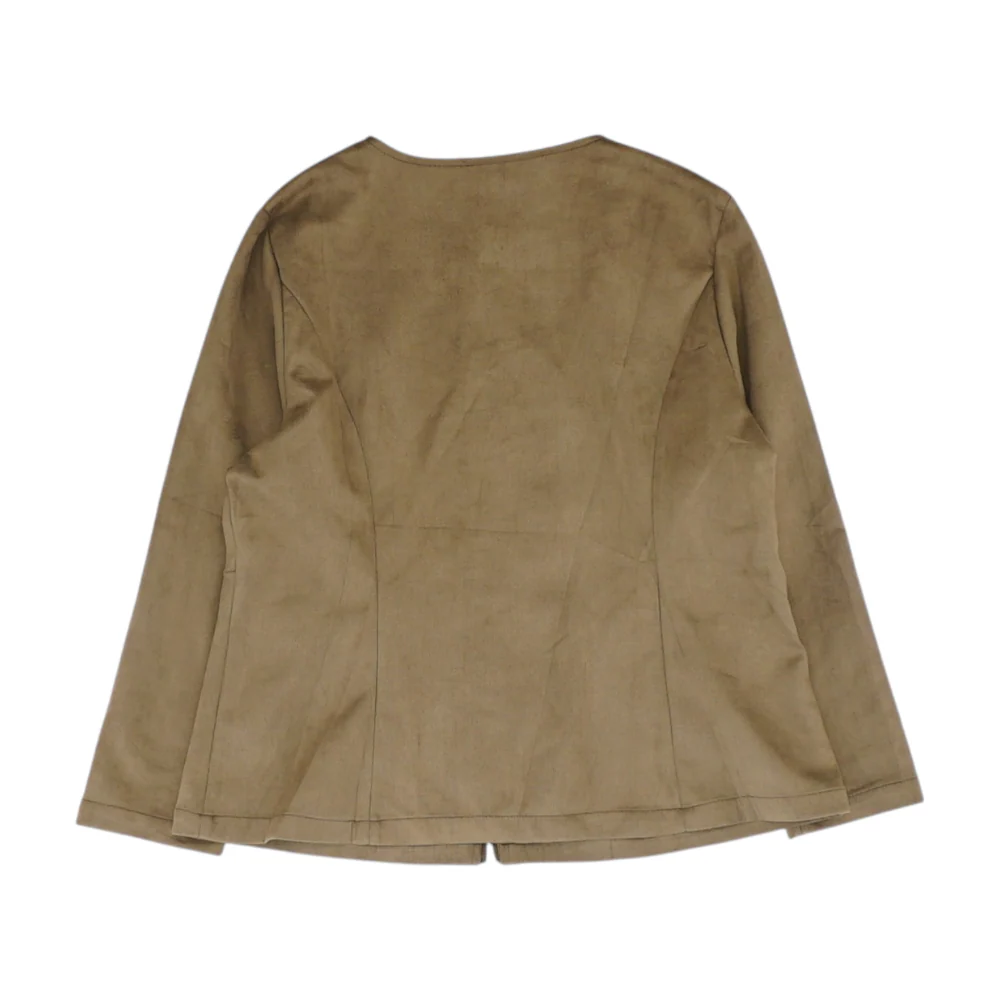 Brown Solid Jacket - Image 2