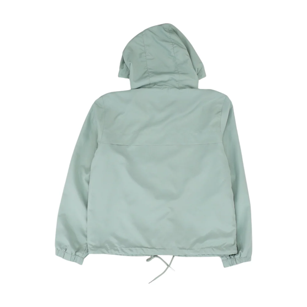 Green Solid Active Jacket - Image 2