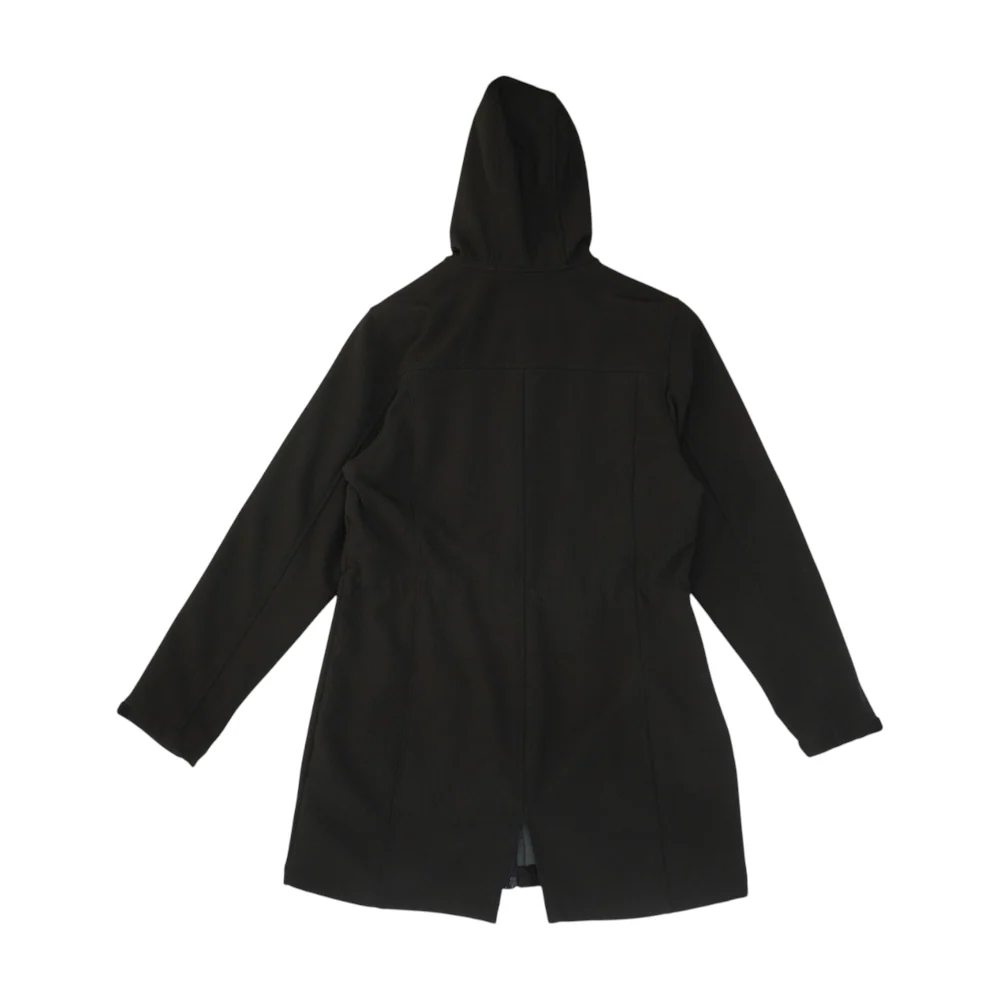 Black Solid Active Coat - Image 2