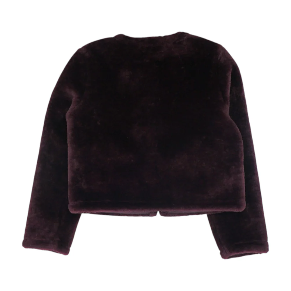 Burgundy Solid Jacket - Image 2