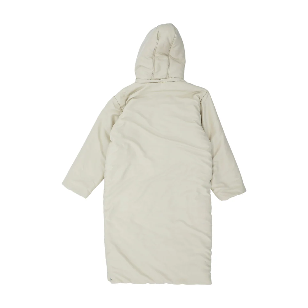 Beige Solid Coat - Image 2