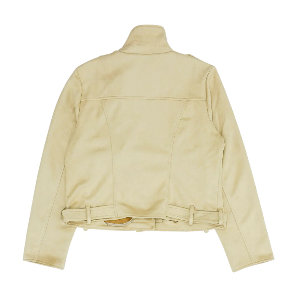 Beige Solid Jacket - Image 2