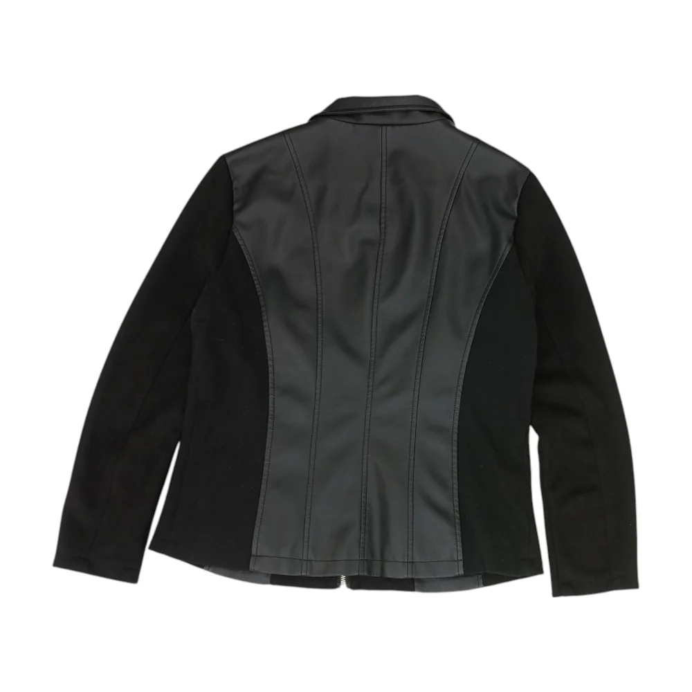 Black Solid Jacket - Image 2