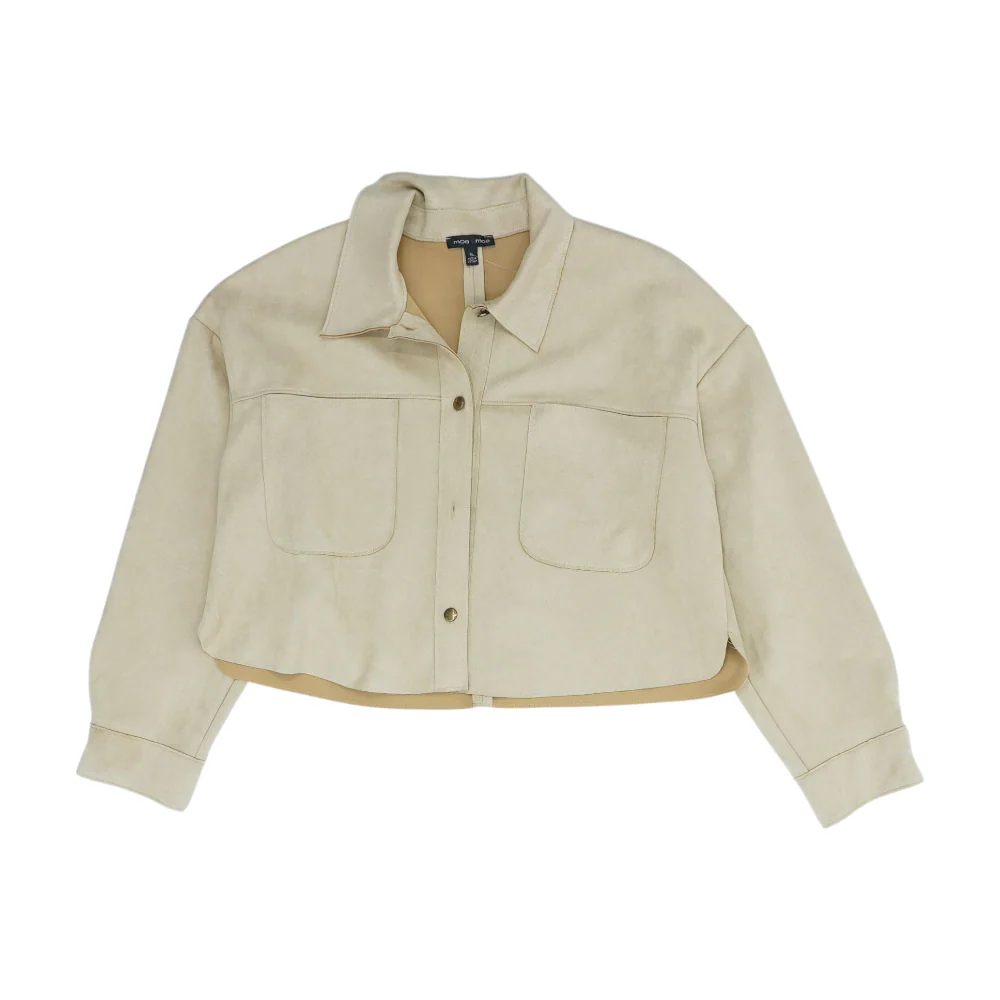 Beige Solid Jacket