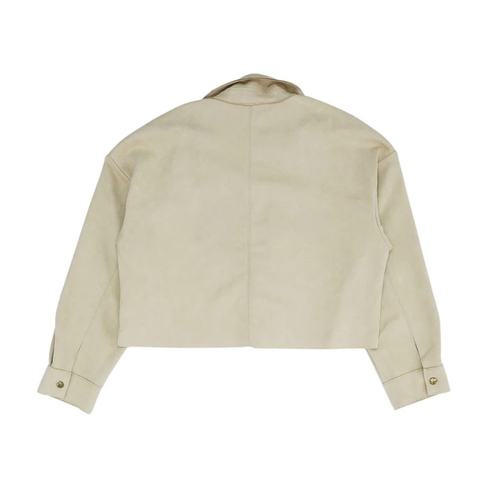Beige Solid Jacket - Image 2