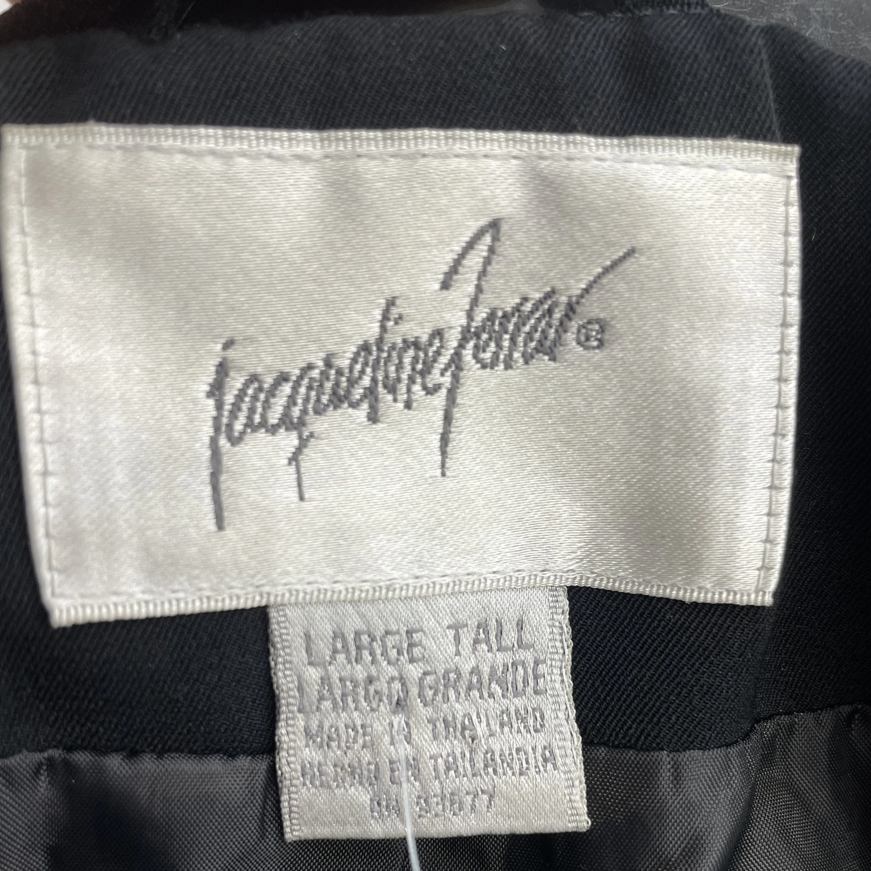 Vintage Black Tall Solid Coat - Image 3